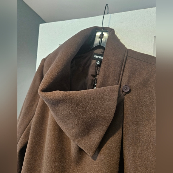 Steve Madden Chocolate Brown Coat - Picture 2 of 6